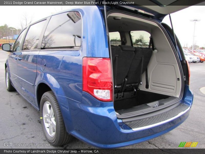 Deep Water Blue Pearl / Black/Light Graystone 2011 Dodge Grand Caravan Mainstreet