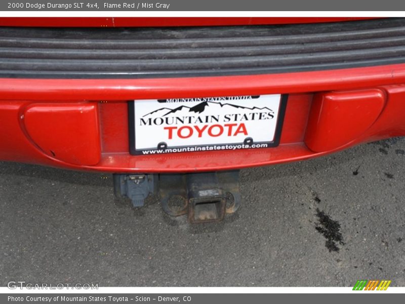 Flame Red / Mist Gray 2000 Dodge Durango SLT 4x4