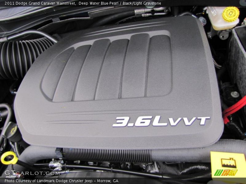 Deep Water Blue Pearl / Black/Light Graystone 2011 Dodge Grand Caravan Mainstreet