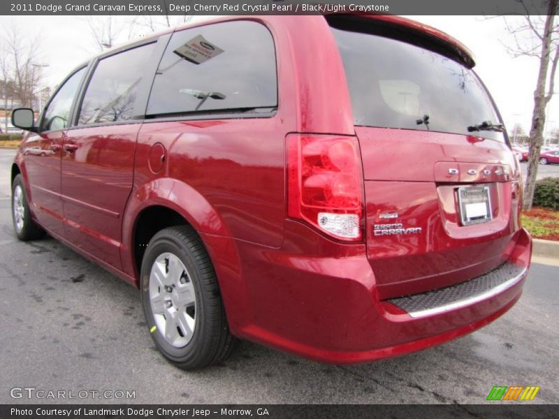 Deep Cherry Red Crystal Pearl / Black/Light Graystone 2011 Dodge Grand Caravan Express