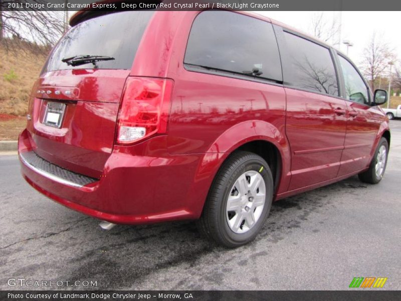 Deep Cherry Red Crystal Pearl / Black/Light Graystone 2011 Dodge Grand Caravan Express