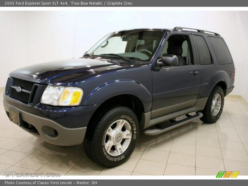 True Blue Metallic / Graphite Grey 2003 Ford Explorer Sport XLT 4x4