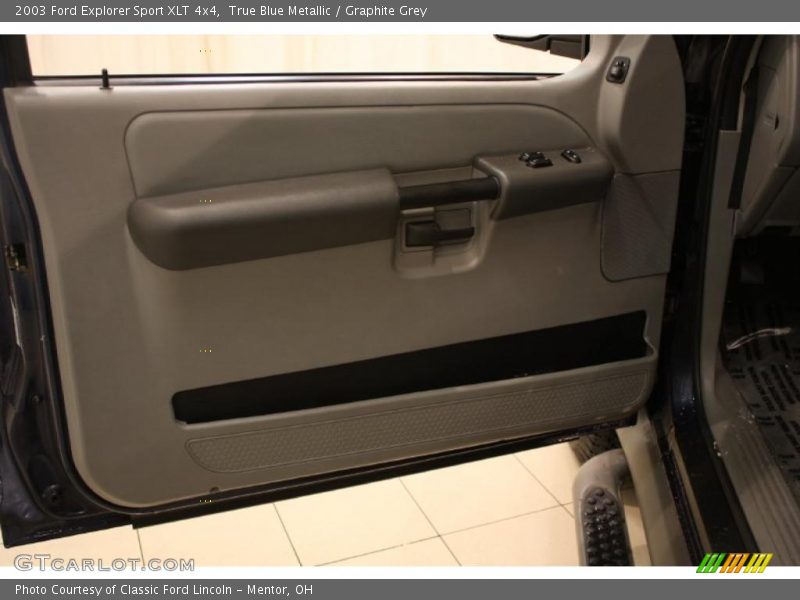 True Blue Metallic / Graphite Grey 2003 Ford Explorer Sport XLT 4x4