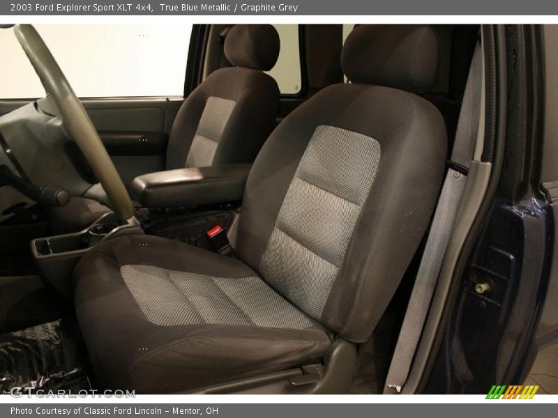 True Blue Metallic / Graphite Grey 2003 Ford Explorer Sport XLT 4x4