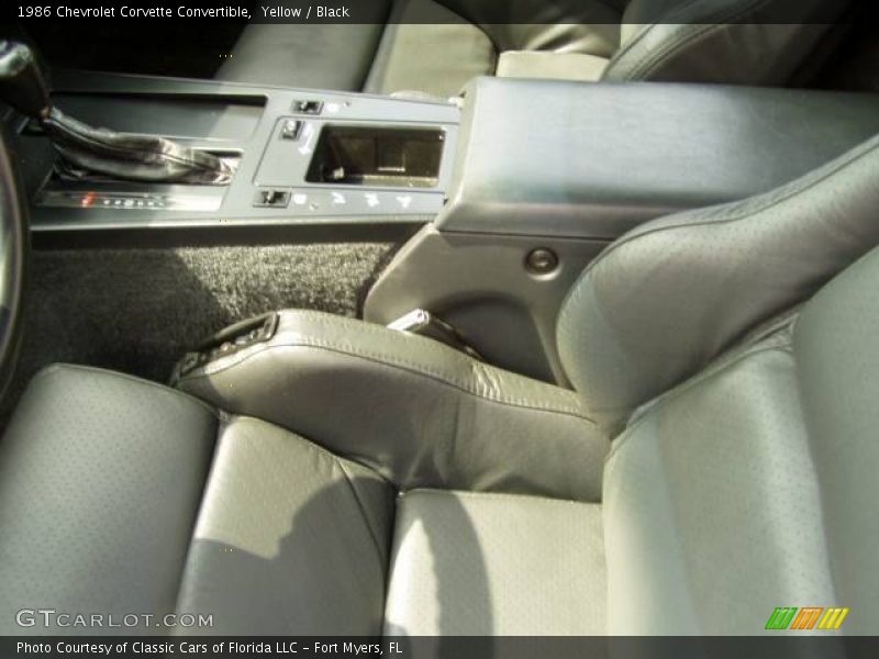 Yellow / Black 1986 Chevrolet Corvette Convertible