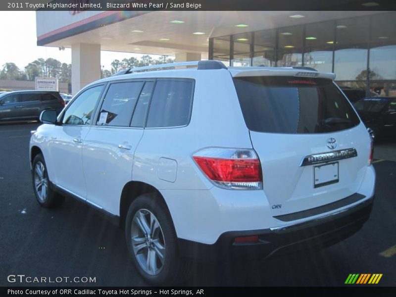 Blizzard White Pearl / Sand Beige 2011 Toyota Highlander Limited