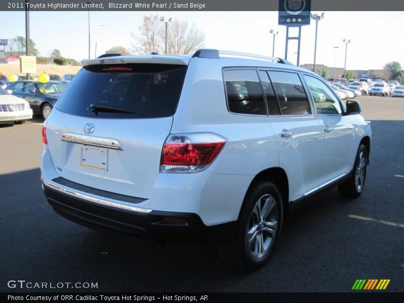 Blizzard White Pearl / Sand Beige 2011 Toyota Highlander Limited