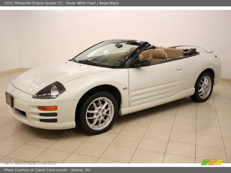 Dover White Pearl / Beige/Black 2002 Mitsubishi Eclipse Spyder GT