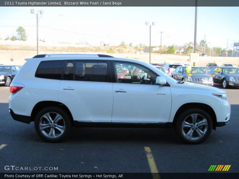Blizzard White Pearl / Sand Beige 2011 Toyota Highlander Limited