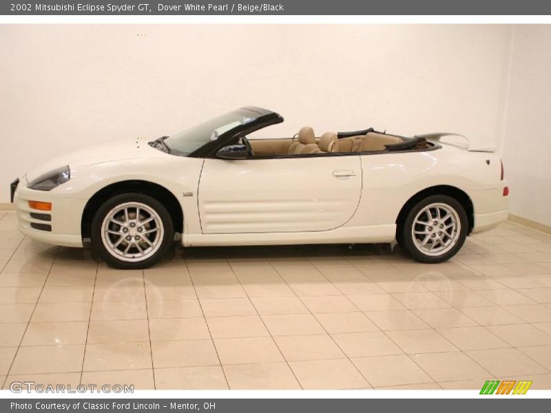 Dover White Pearl / Beige/Black 2002 Mitsubishi Eclipse Spyder GT
