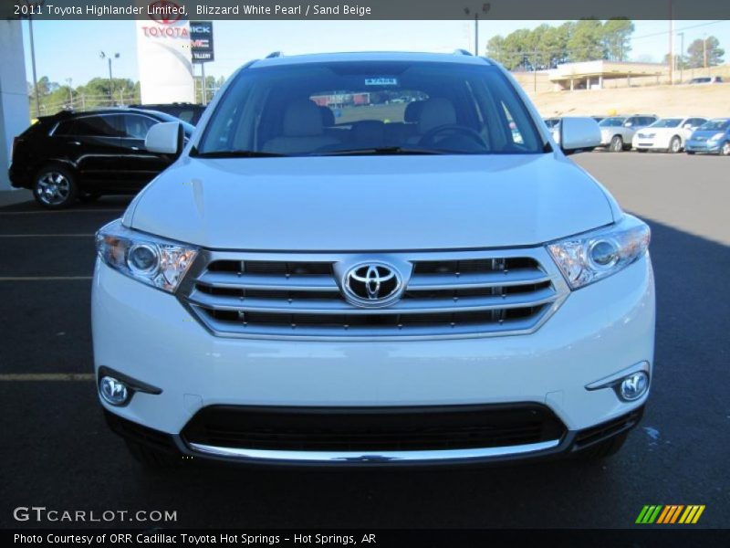 Blizzard White Pearl / Sand Beige 2011 Toyota Highlander Limited