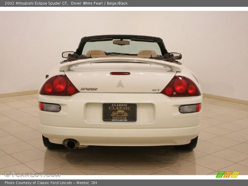 Dover White Pearl / Beige/Black 2002 Mitsubishi Eclipse Spyder GT