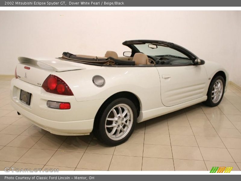 Dover White Pearl / Beige/Black 2002 Mitsubishi Eclipse Spyder GT