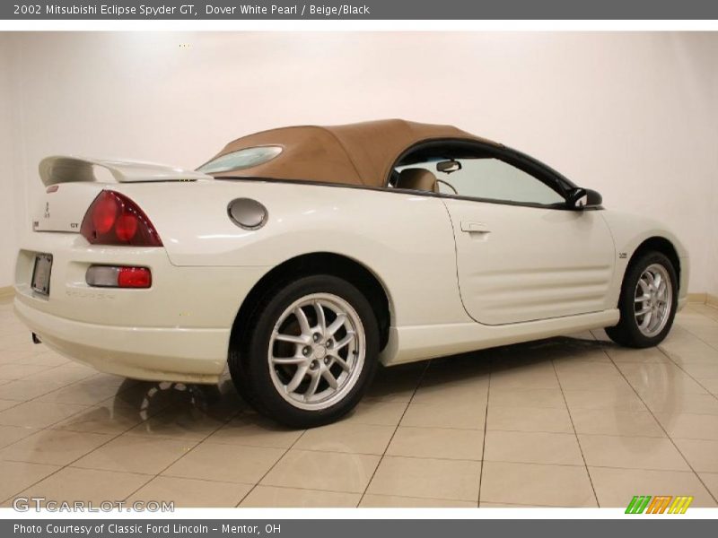 Dover White Pearl / Beige/Black 2002 Mitsubishi Eclipse Spyder GT