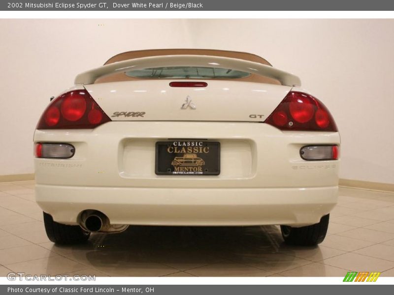Dover White Pearl / Beige/Black 2002 Mitsubishi Eclipse Spyder GT