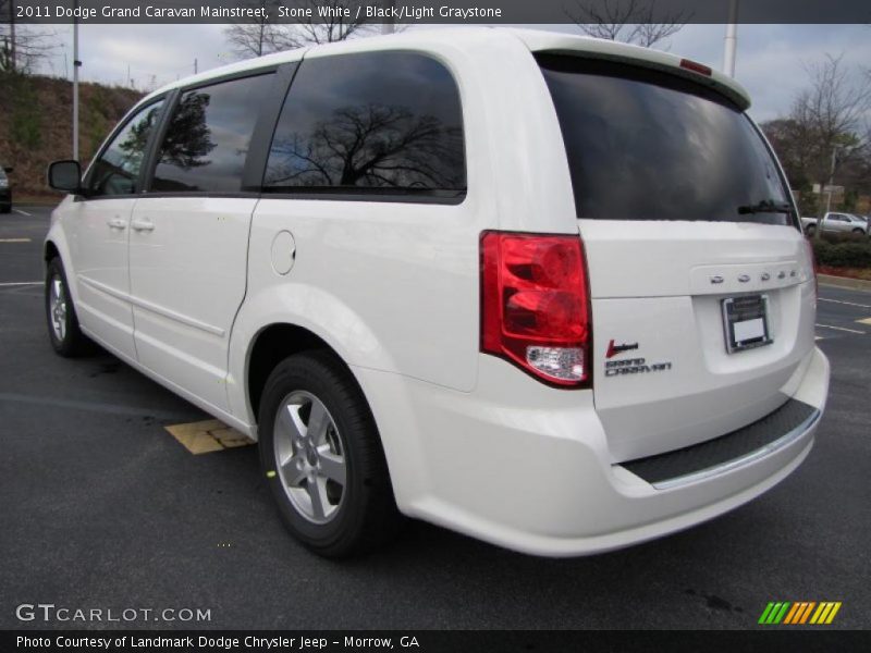 Stone White / Black/Light Graystone 2011 Dodge Grand Caravan Mainstreet