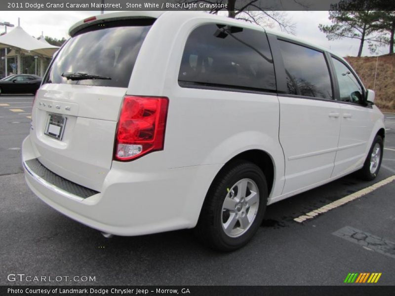 Stone White / Black/Light Graystone 2011 Dodge Grand Caravan Mainstreet