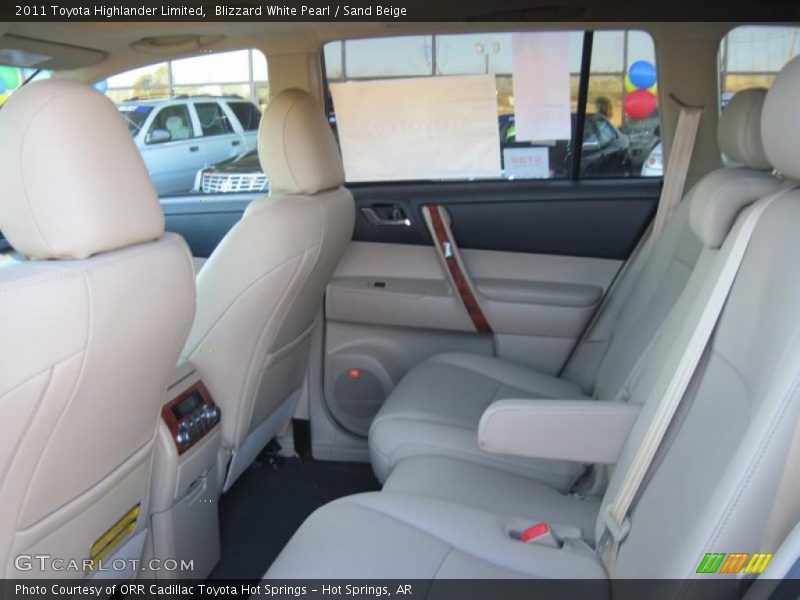 Blizzard White Pearl / Sand Beige 2011 Toyota Highlander Limited