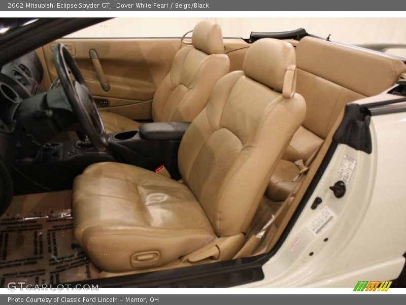 Dover White Pearl / Beige/Black 2002 Mitsubishi Eclipse Spyder GT