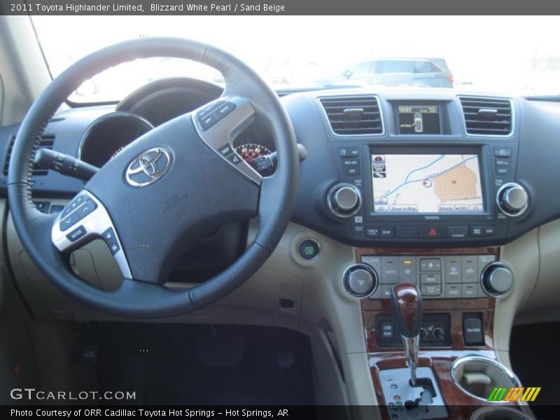 Blizzard White Pearl / Sand Beige 2011 Toyota Highlander Limited