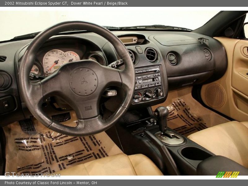 Dover White Pearl / Beige/Black 2002 Mitsubishi Eclipse Spyder GT
