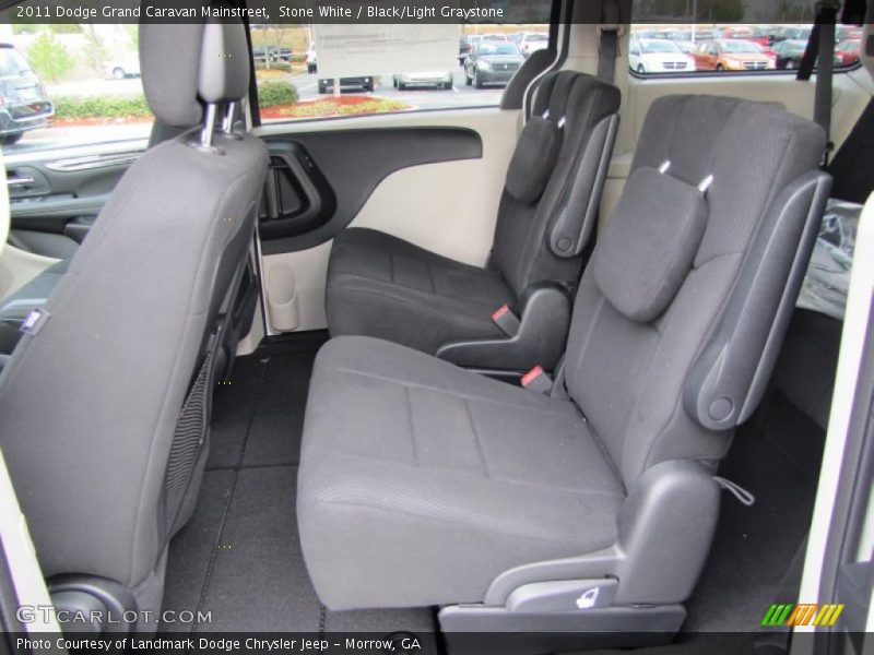 Stone White / Black/Light Graystone 2011 Dodge Grand Caravan Mainstreet