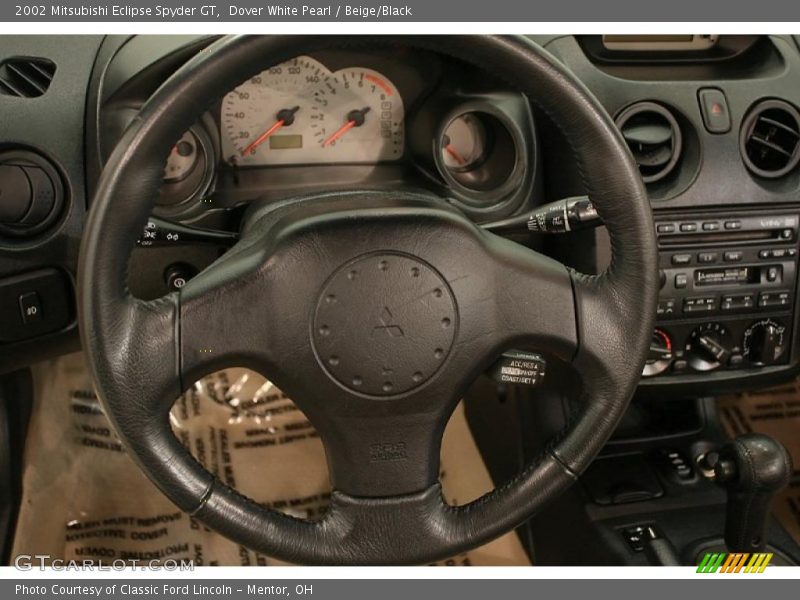 Dover White Pearl / Beige/Black 2002 Mitsubishi Eclipse Spyder GT