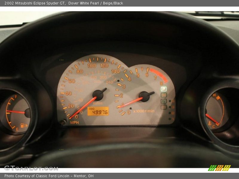 Dover White Pearl / Beige/Black 2002 Mitsubishi Eclipse Spyder GT