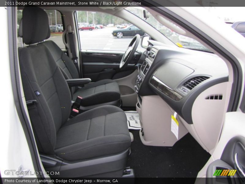 Stone White / Black/Light Graystone 2011 Dodge Grand Caravan Mainstreet