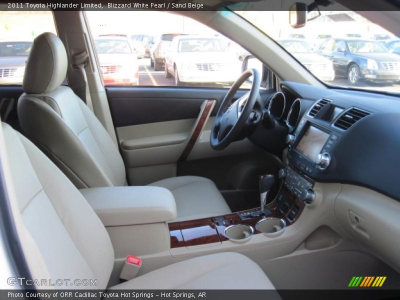 Blizzard White Pearl / Sand Beige 2011 Toyota Highlander Limited