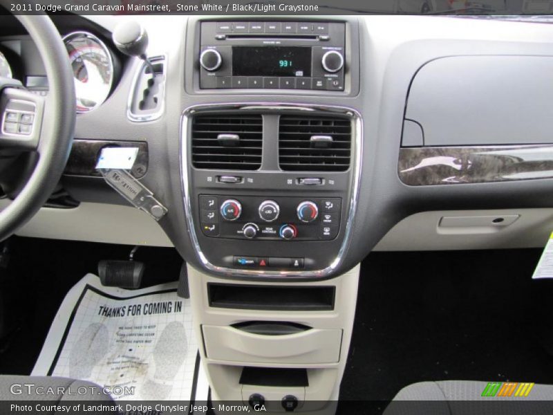 Stone White / Black/Light Graystone 2011 Dodge Grand Caravan Mainstreet