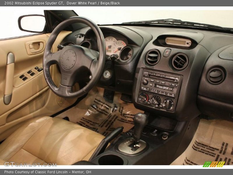 Dover White Pearl / Beige/Black 2002 Mitsubishi Eclipse Spyder GT