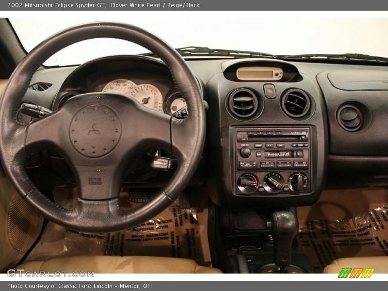 Dover White Pearl / Beige/Black 2002 Mitsubishi Eclipse Spyder GT