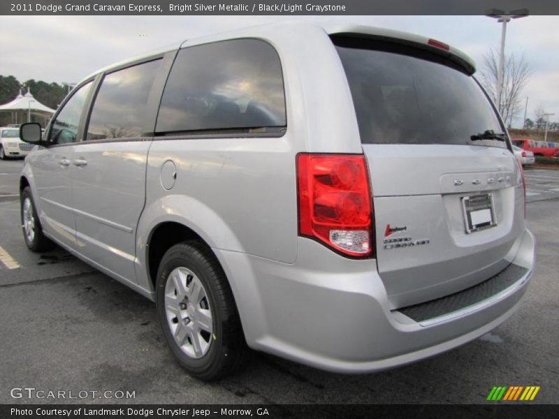 Bright Silver Metallic / Black/Light Graystone 2011 Dodge Grand Caravan Express