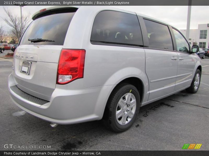 Bright Silver Metallic / Black/Light Graystone 2011 Dodge Grand Caravan Express