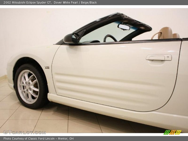 Dover White Pearl / Beige/Black 2002 Mitsubishi Eclipse Spyder GT