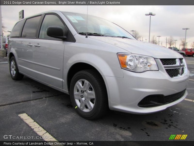 Bright Silver Metallic / Black/Light Graystone 2011 Dodge Grand Caravan Express