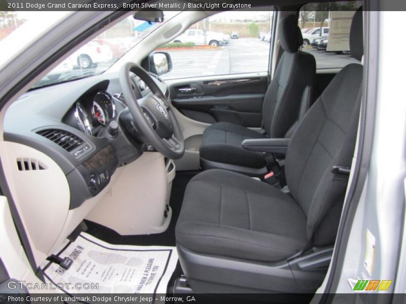Bright Silver Metallic / Black/Light Graystone 2011 Dodge Grand Caravan Express