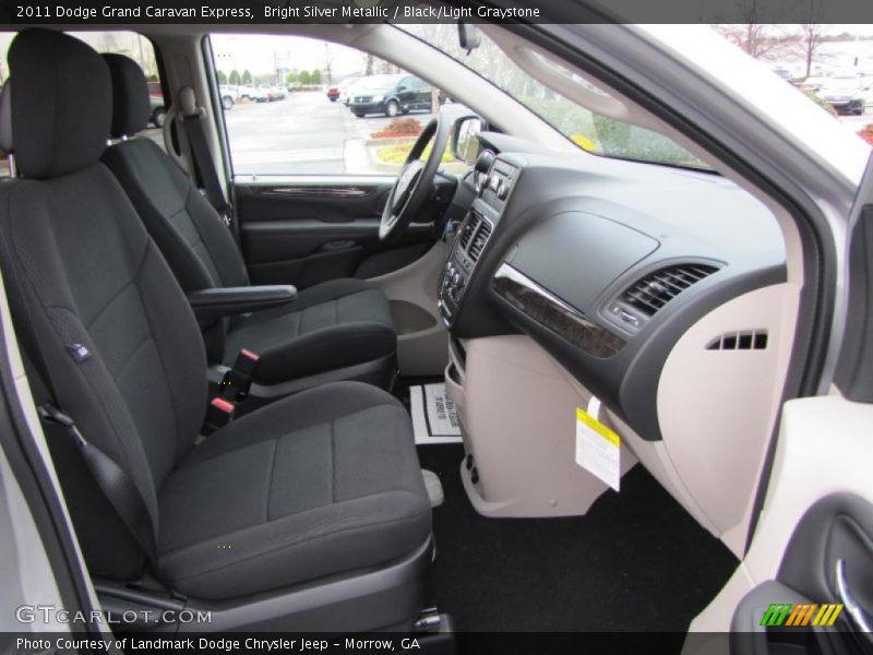 Bright Silver Metallic / Black/Light Graystone 2011 Dodge Grand Caravan Express