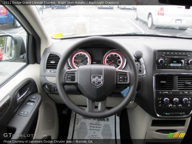 Bright Silver Metallic / Black/Light Graystone 2011 Dodge Grand Caravan Express