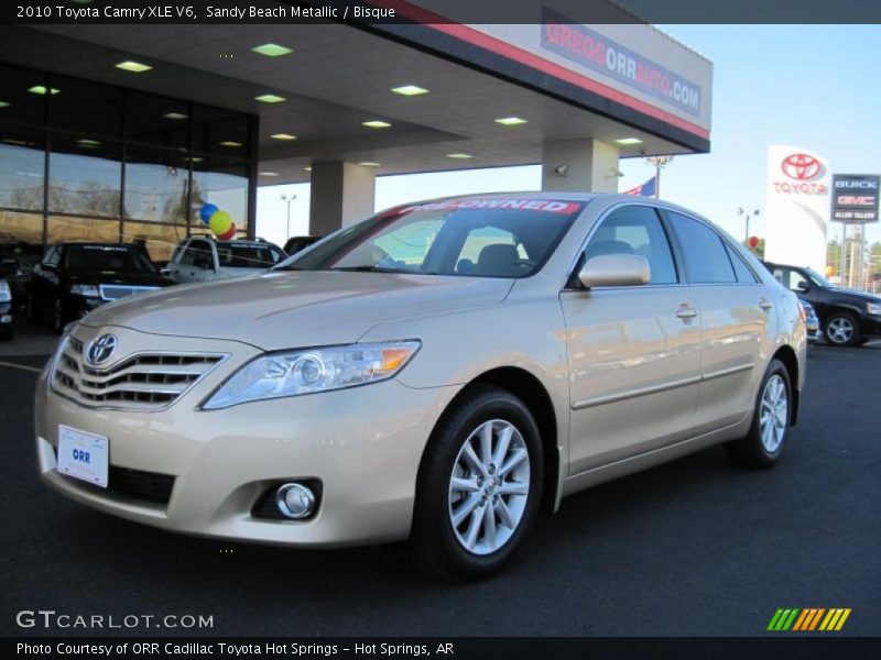 Sandy Beach Metallic / Bisque 2010 Toyota Camry XLE V6