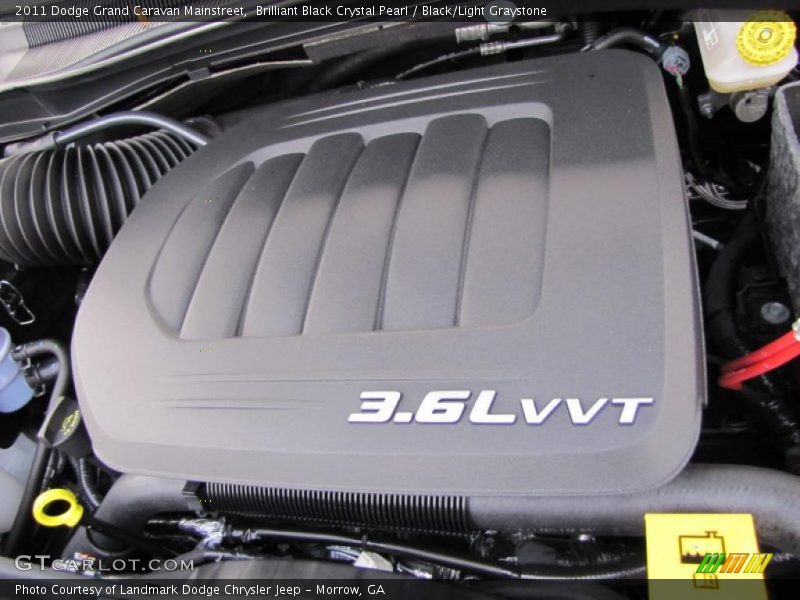 Brilliant Black Crystal Pearl / Black/Light Graystone 2011 Dodge Grand Caravan Mainstreet