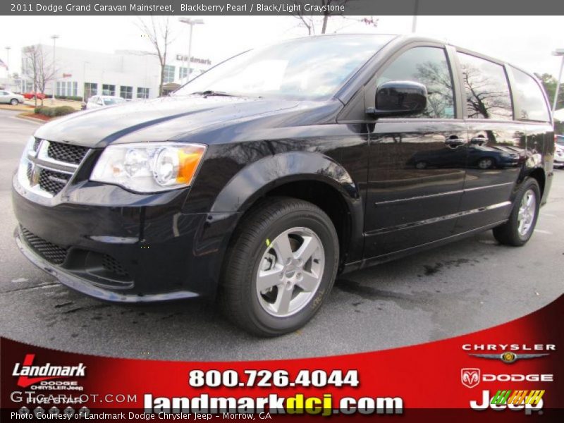 Blackberry Pearl / Black/Light Graystone 2011 Dodge Grand Caravan Mainstreet