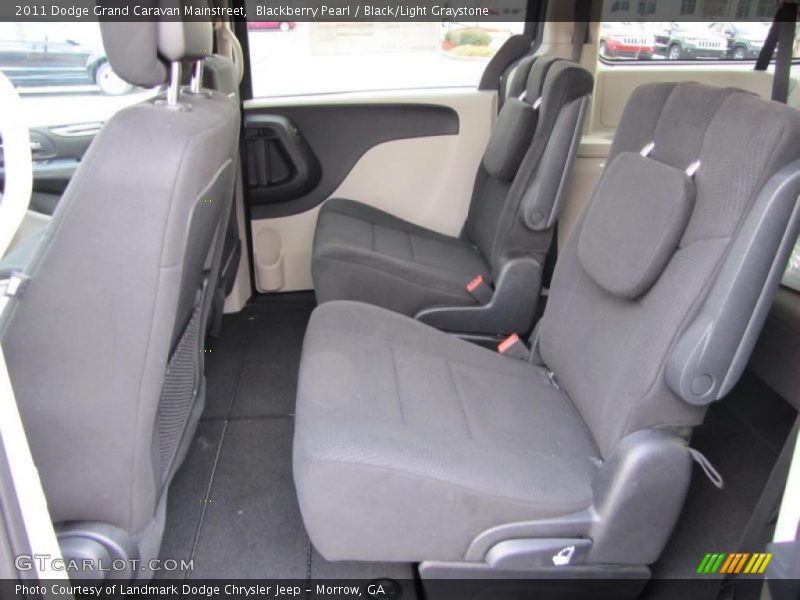  2011 Grand Caravan Mainstreet Black/Light Graystone Interior