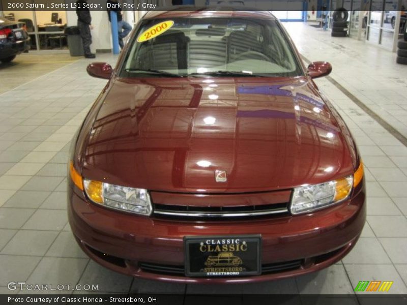 Dark Red / Gray 2000 Saturn L Series LS1 Sedan
