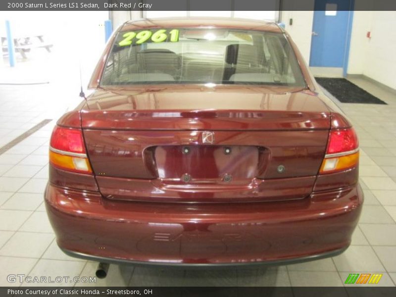 Dark Red / Gray 2000 Saturn L Series LS1 Sedan