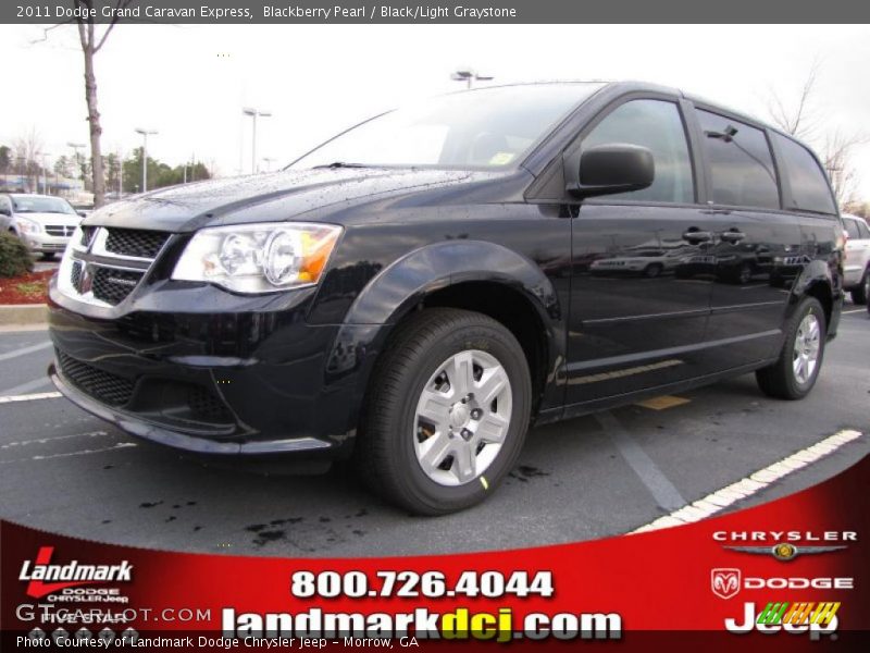 Blackberry Pearl / Black/Light Graystone 2011 Dodge Grand Caravan Express