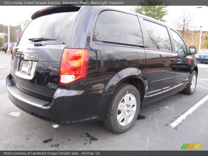 Blackberry Pearl / Black/Light Graystone 2011 Dodge Grand Caravan Express