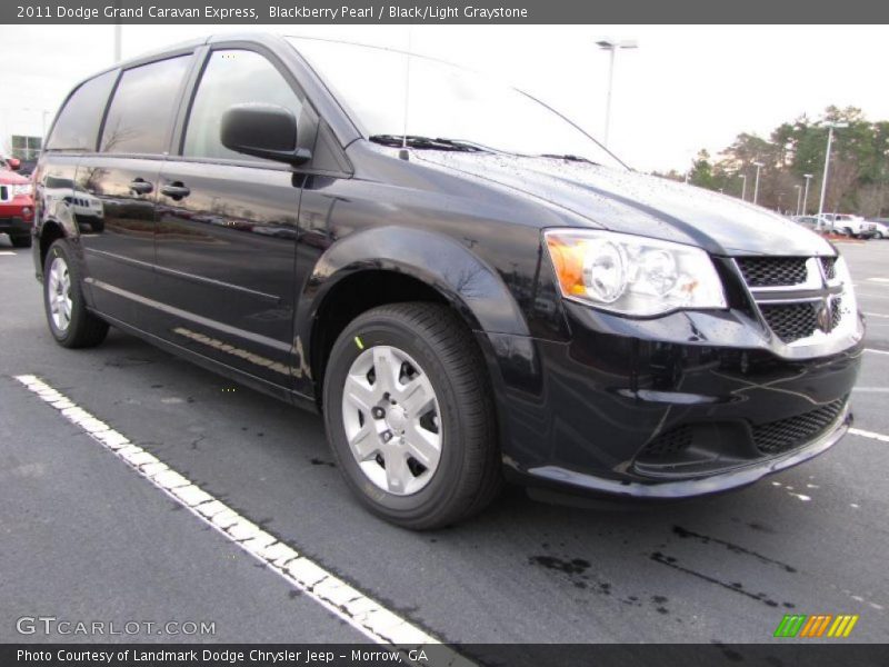 Blackberry Pearl / Black/Light Graystone 2011 Dodge Grand Caravan Express
