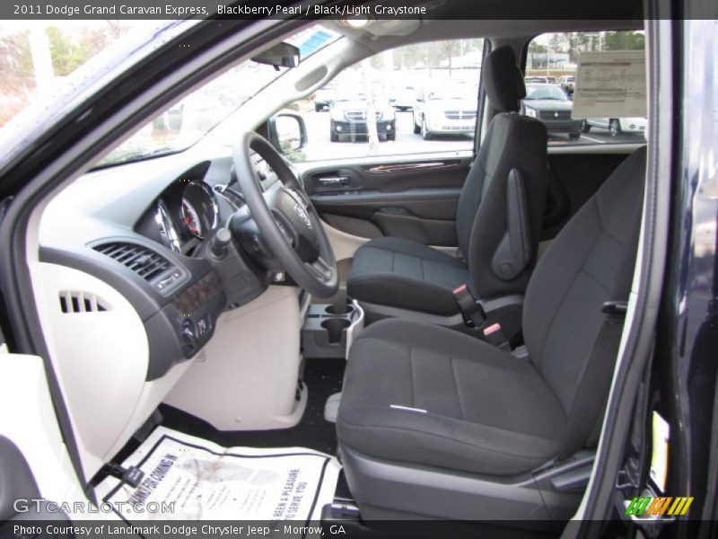 Blackberry Pearl / Black/Light Graystone 2011 Dodge Grand Caravan Express